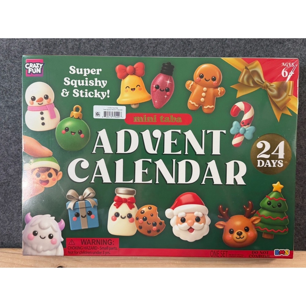 NEW Crazy Fun RMS Mini Taba Advent Calendar 24 Days Super Squishy & Sticky
